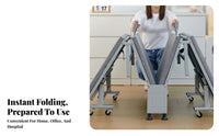 Folding Ottoman Bed Foldable Design Household Furniture Space-Saving for Adults