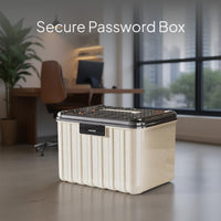 Password Storage Box with Dual-Layer Organizer