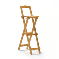 Bar Stool with Backrest Modern Folding Stool with Backrest Eco-Friendly