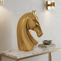 Ceramic Horse Bust Light Luxury House Decoration Modern Design for Entryway