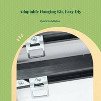Aluminum hook for secure wall mount