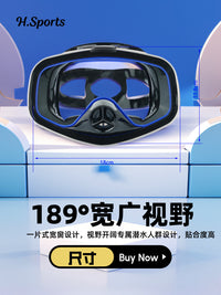 Taiwan Diving Mask Tempered Glass Liquid Black Silicone with Exhaust Valve