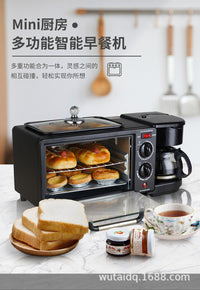 3-in-1 Multifunctional Breakfast Machine Toaster Mini Oven 110V/220V