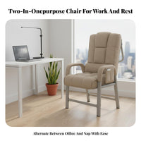 Lay-Flat resting Chair Double-PurposeUse Recliner Adjustable spinerest Padded pad for Adults, Bedroom