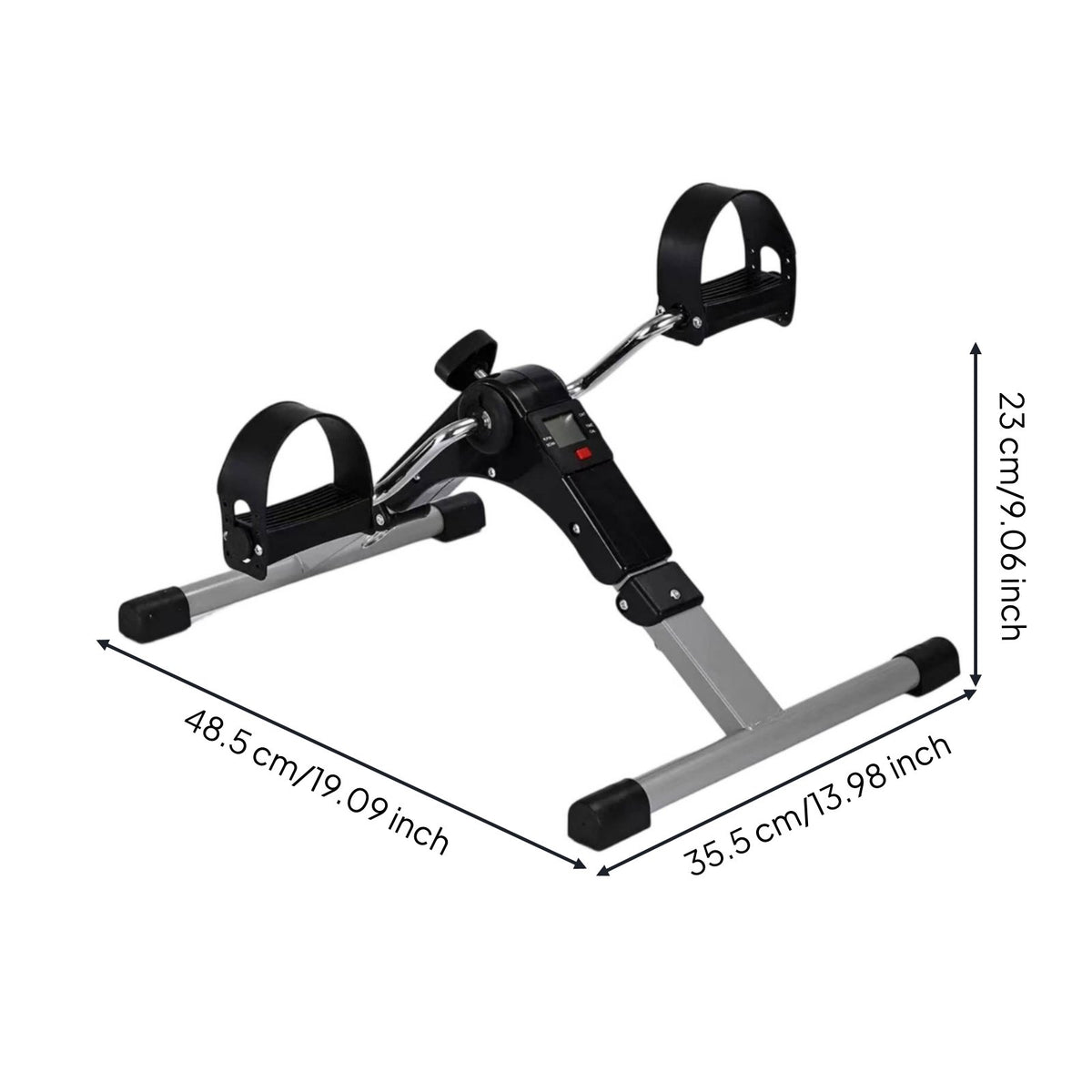 Removable Seated Pedal Exerciser Low-Effect Workout Arm and Leg Leg Instructor Compact Seated Leg Exerciser Adjustable Resistance for Seniors, Home, Rehab