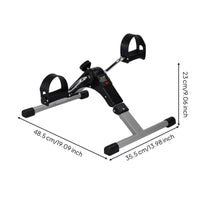 Removable Seated Pedal Exerciser Low-Effect Workout Arm and Leg Leg Instructor Compact Seated Leg Exerciser Adjustable Resistance for Seniors, Home, Rehab