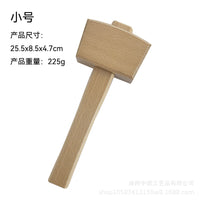 Beech Wood Mallet for Woodworking, DIY Tool, Large Size