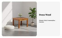 Four-Legged Square Wooden Table Minimalist Design Household Furniture for Office
