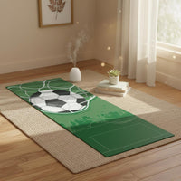 Exercise Mat Sweat-Absorbent Non-Slip Exercise Mat Extra Wide for Soccer Fans, Beginners, Home Gym, Pilates, Meditation