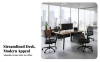 Multi-Person Cubicle Bench Minimalist Design Workstation Spacious Workspace Office Furniture for Teams, Corporate Environment, Call center, Study Room