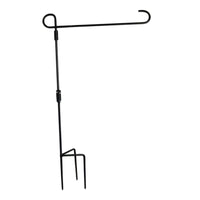 Garden Flag Stand Stable 3 Prong Base Flagpole Easy Assembly Extra Stability for Pathway Entrance