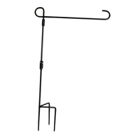 Garden Flag Stand Stable 3 Prong Base Flagpole Easy Assembly Extra Stability for Pathway Entrance