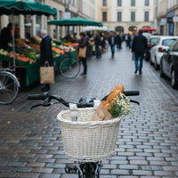 PP Woven Bike Basket Lightweight Vehicle Accessory Sturdy for Adults