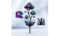 Toadstool Garden Ornament Colorful Plant Stake Outdoor for Balcony Pots