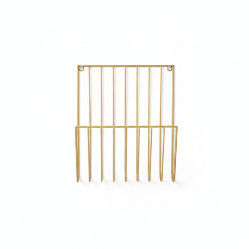 Vertical Slats Wall Mounted Magazine Holder Minimalist Wall-Mounted Magazine