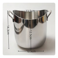 Stainless Steel Ice Pail Easy to Clean Barware Mirror Finish for Karaoke Room