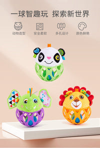 Jollybaby Plush Animal Sensory Ball for Baby Cognitive Development