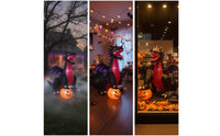 Giant Inflatable Dragon with Pumpkin Large Inflatable Dragon Outdoor Yard Decoration Spooky for Lawn