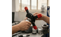 Single-Direction 3-Jaw Oil Filter Wrench Adjustable Filter Wrench with Safeguarding Caps Compact Tool Heavy-Duty for Mechanics