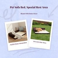 Removable Dog Sofa Bed, Non-Slip Comfort Mat
Easy to Clean