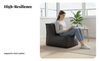Single-Person Floor Lounger Chair Removable and Cleanable Cover Floor Sofa Lightweight Assistanceive Frame for Teens