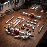 RC Axle Kit with Shock Absorbers Heavy-Duty Front and Rear Axle Set Easy to Install RC Car Axles for Builders