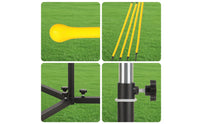 Batting with Hitting Pad Baseball Batting Training Stand Simple to Assemble to Set up Baseball Hitting Stand  Elastic Cords for Families
