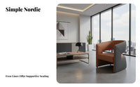 Modular Design Reception Area Seating Set High-Density Foam Modern Single Sofa Chair Stable Construction Curved Back Accent Chair Rounded Edges for Interior Designers, Office Managers, Business Owners, Lobby, Showroom
