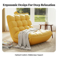 Contouredd Bean Bag Lounger Lazy Sofa Lounge Chair snug Fullform Relaxation for Comfort Seekers, Adults, Living Room