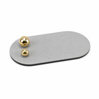 Elliptical Tray Matte Finish Display Tray Raised Edges Home Decor Item