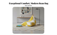 Cone-shapedShaped Floor Chair Removable and Cleanable Cover Bean Bag Comfortable Soft for Adults, Two-Person Seating