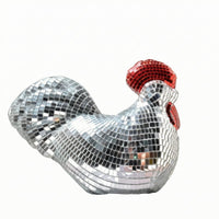 Mirrored Cockerel Decor Tiled Mosaic Cockerel Foam Base