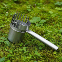 Jujubes Picker Tool Hand Protection Metal Fruit Picker Head Fruit Harvesting Rake Basket for Orchard, Farm