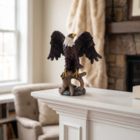 Eagle Figurine Antique-Look Eagle Sculpture Resin for Collectors, Art Lovers, Office, Living Room, Shelf
