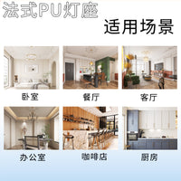 厂家批发欧式复古PU聚氨酯仿石膏吊顶法式轻奢装饰雕花灯盘可上色