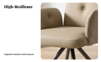 Swivel Barrel Chair High Weight Capacity Upholstered Tub Chair for Study, Adults
