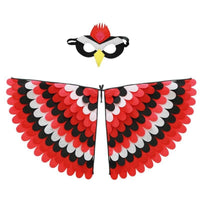 Ignites creativity avian appendage Cape Colorful Designs creature Costume vivid Print costume play Clothes Easy to Wear for Children, &children, little universals, Stage Performances, Halloween, celebratory gathering, School Events
