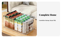 Clear container with Handles adaptable Organizer container sturdy Construction