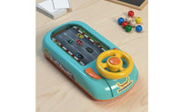 Simulated Driving Steering Wheel Toy Music Function Car Adventure Game Double Power Supply Kids Steering Wheel Driving Toy for Girls, Young Children