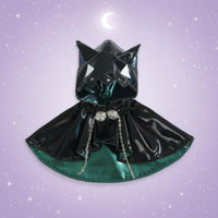 OB11 Cat Ear Cloak Chain Clasp Detail 1/12 Scale Doll Cloak BJD Outfit