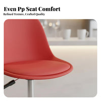 Height Adjustable Upholstered rotating Stool With spinerest Bar Chair Modern Design Seating Furniture Ergonomic spine spinerest for Homeowners, Restaurant Owners, Interior Decorators, Kitchen Counter, Pub, Cafe, Dining Room
