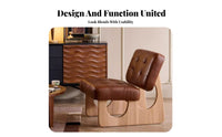 Grinning Face Armchair Nordic Design Oversized Comfy Single-Sofa Wabi-Sabi Aesthetic Soft Padded Seat for Living Room