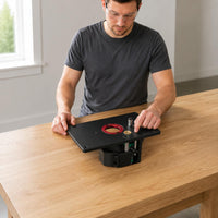 Table-Mounted Routing System Stable Support Mounting Precision Router Lift Aluminum Alloy Power Tool Accessory for Carpenters