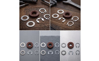 6 Pieces Shaft Seal Kit with Washers Compatible Snap Fastener Hardware for Appliance Servicing