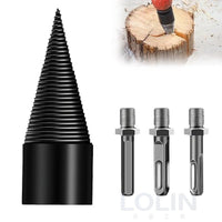 Wood Splitting Drill Bit Set for Firewood, Efficient and Durable