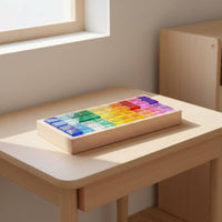 Acrylic Color Blocks Transparent Translucent Block Set Smooth Edges Rainbow Stacking Blocks for Kids, Playroom