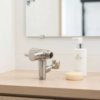 T-Adapter Shower Valve Brushed Finish Handheld Shower Diverter with Holder Universal Fit for RV Owners