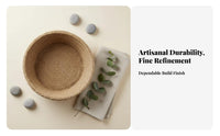 Hand-Braided Storage Bowl Handmade Organizing Bin Decorative for Office, Parents