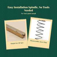 Door Lock Spindle Bar, Square Iron Shaft, Replacement Handle Accessory, Easy Installation, Residential & Commercial Use
