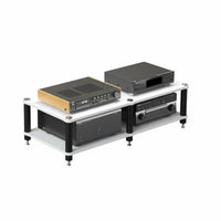 Power Amplifier Stand Heavy Duty Construction AV Equipment Rack Stable Structure Multi-Tier AV Stand for Audiophiles